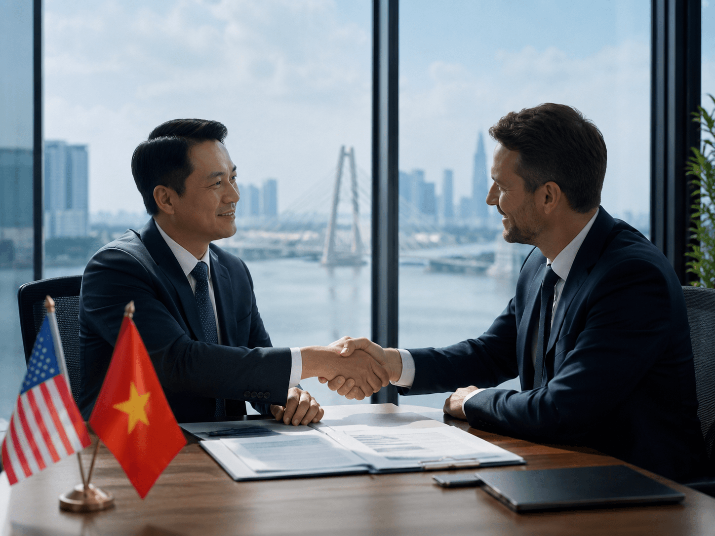 Minh họa tầm nhìn SACA kết nối dự án giữa Việt Nam và Hoa Kỳ